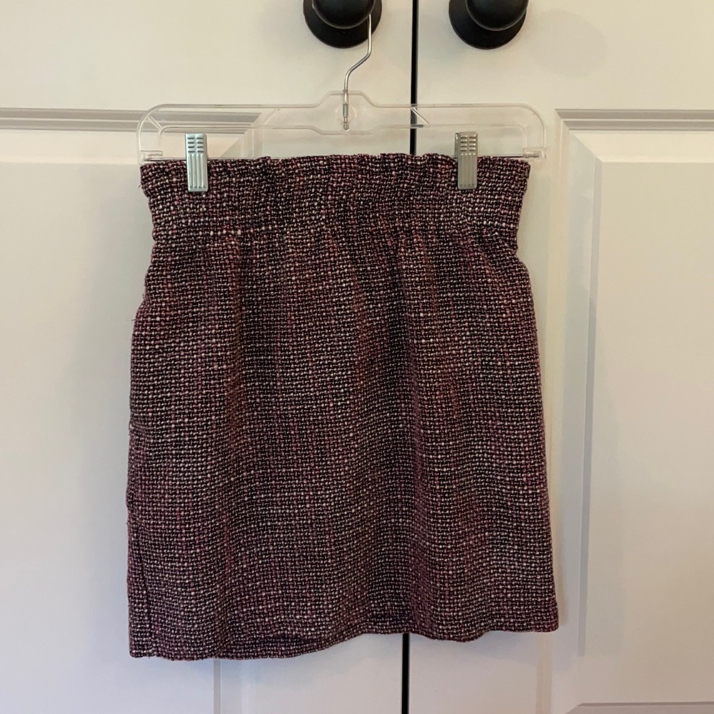 Tweed Skirt, Pink, Black and White, Youth Medium